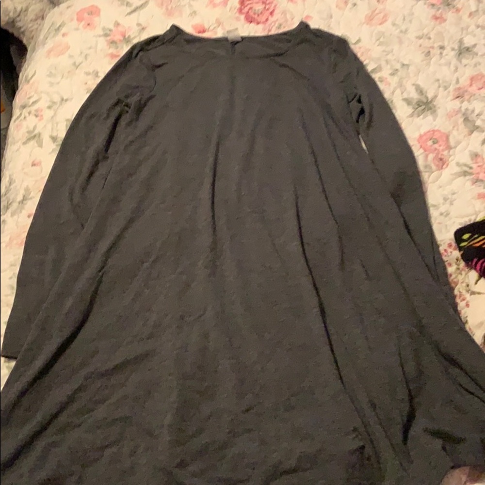 Gray t-shirt dress